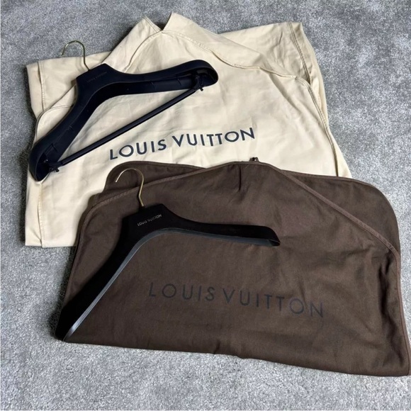 Auth. Louis Vuitton Suit Garment Cover Storage Bag with Hanger ２PCS Set - Picture 2 of 7